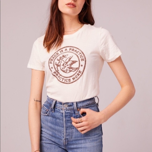 NWT Band Of Gypsies Peace is a Practice Tee Small - Picture 1 of 6